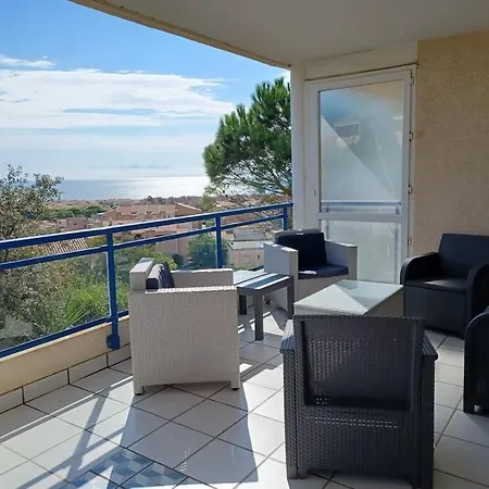 Plain-pied, Terrasse, Piscine, Pleine Vue Mer, A 6' A Pied, Parking, Wifi Apartment Fleury (Aude)