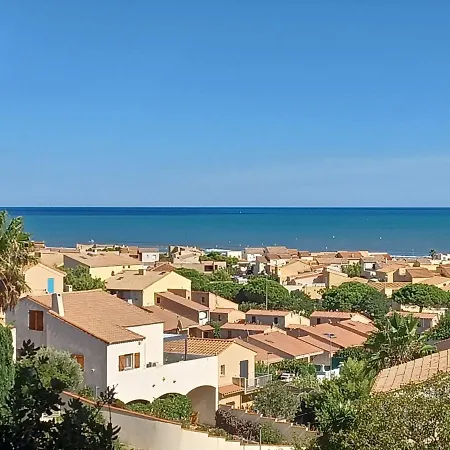 Plain-pied, Terrasse, Piscine, Pleine Vue Mer, A 6' A Pied, Parking, Wifi * Fleury (Aude)