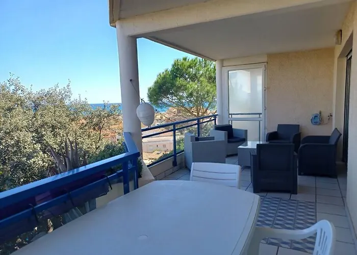 Plain-pied, Terrasse, Piscine, Pleine Vue Mer, A 6' A Pied, Parking, Wifi Apartment
