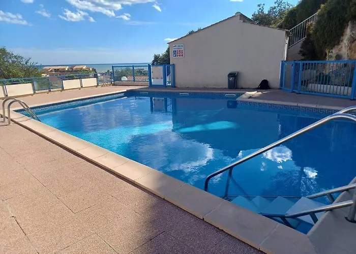 Plain-pied, Terrasse, Piscine, Pleine Vue Mer, A 6' A Pied, Parking, Wifi * Fleury (Aude)