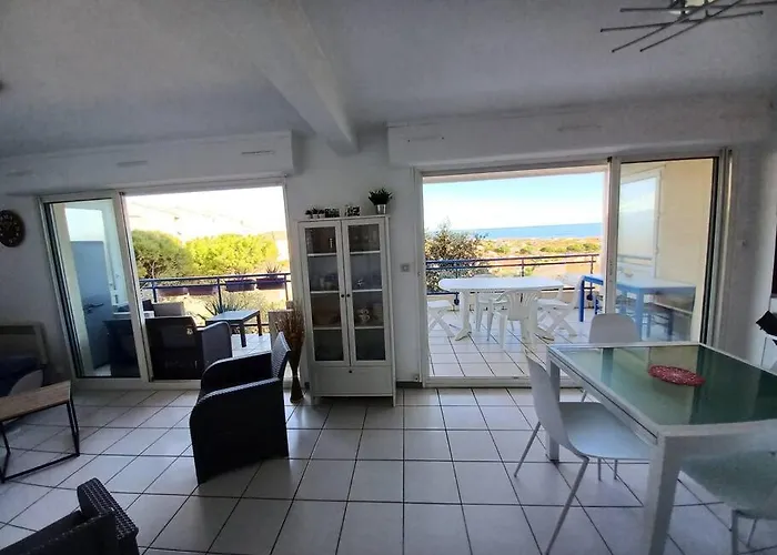 Plain-pied, Terrasse, Piscine, Pleine Vue Mer, A 6' A Pied, Parking, Wifi Apartment