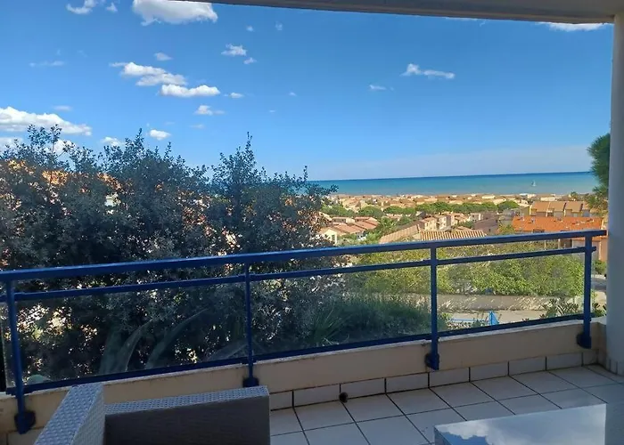 Plain-pied, Terrasse, Piscine, Pleine Vue Mer, A 6' A Pied, Parking, Wifi * Fleury (Aude)